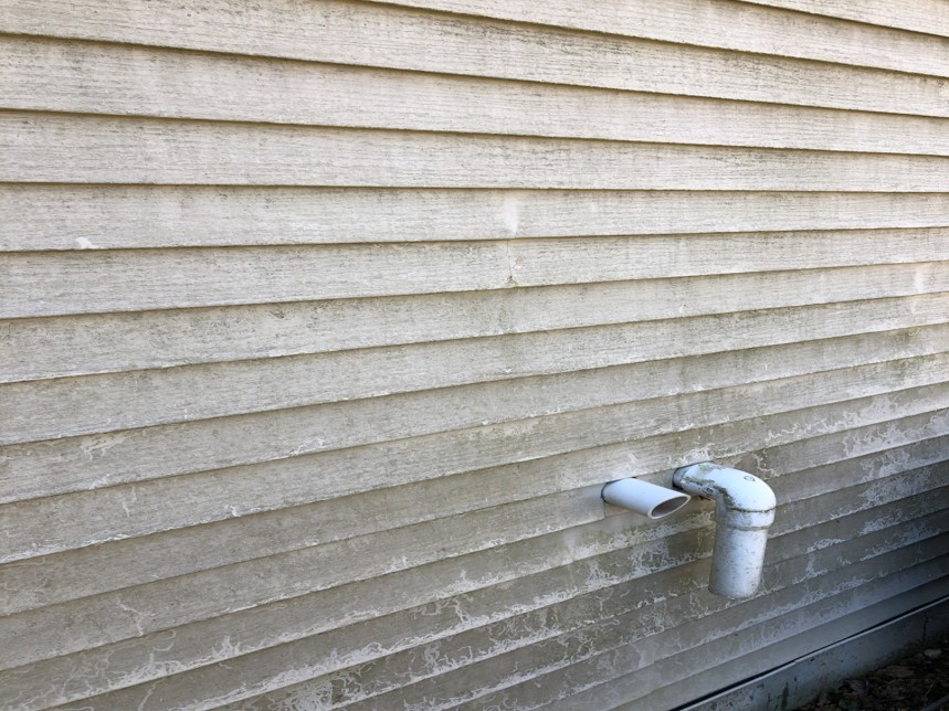 Dirty siding